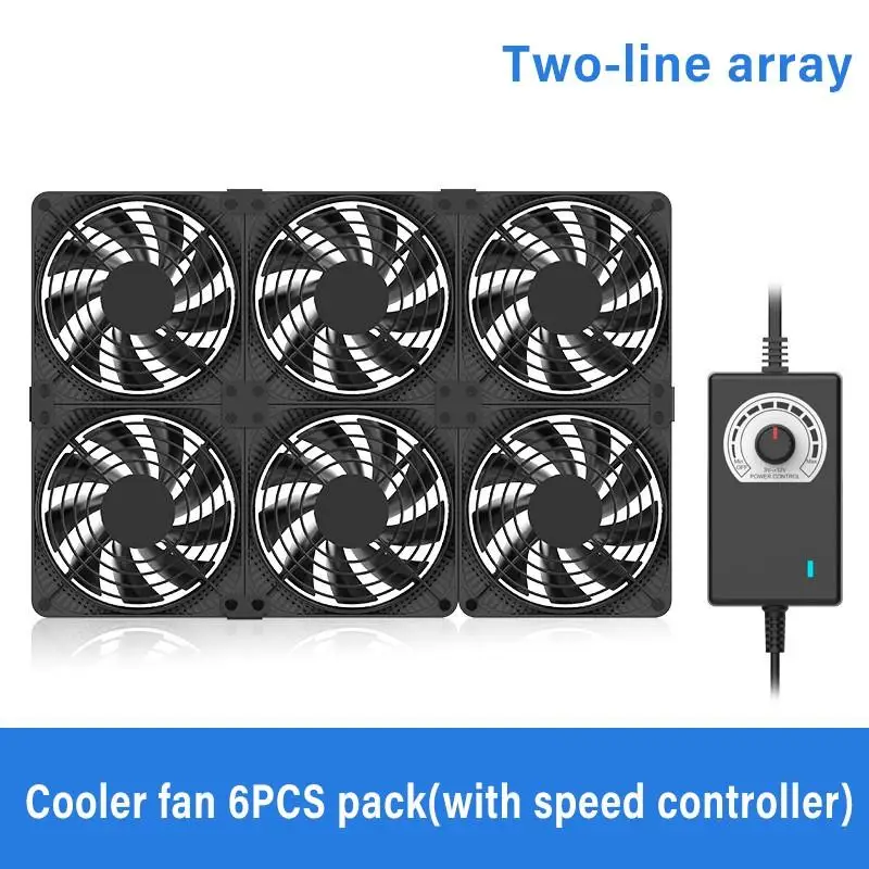 

12cm High Speed Large Fan Kit for BTC Mining 100V 220V Cooling System Fan Kit Powerful BTC Miner Cooling Fan Computer Radiating