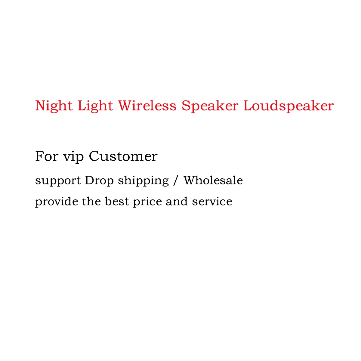 

Night Light Wireless Speaker Loudspeaker Supporrt drop shipping wholesale