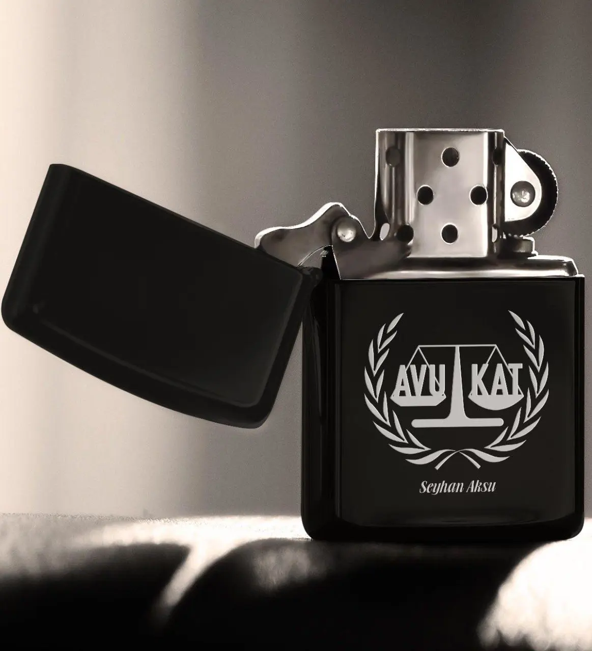 

Personalized Professional Attorney Gasoline Black Metal Cigarette Lighter-10