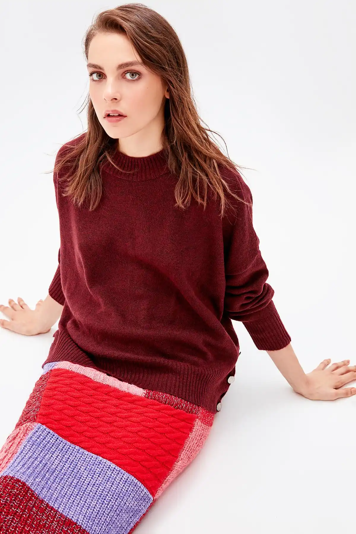 Женский свитер с кнопками TWOAW20ZA0002| |