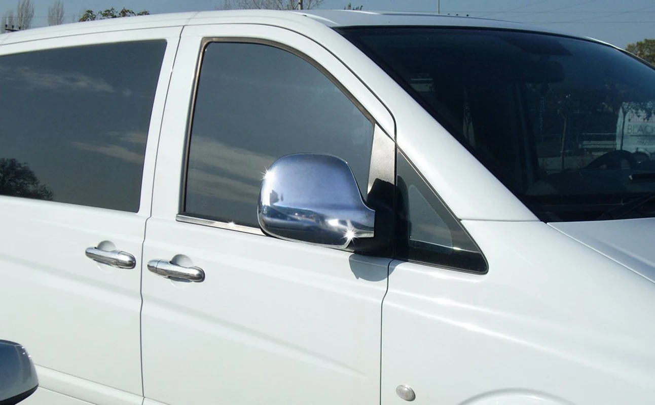 

Хромированная дверная ручка Mercedes Vito W639, 5 дверей, нержавеющая сталь (2003-2014)