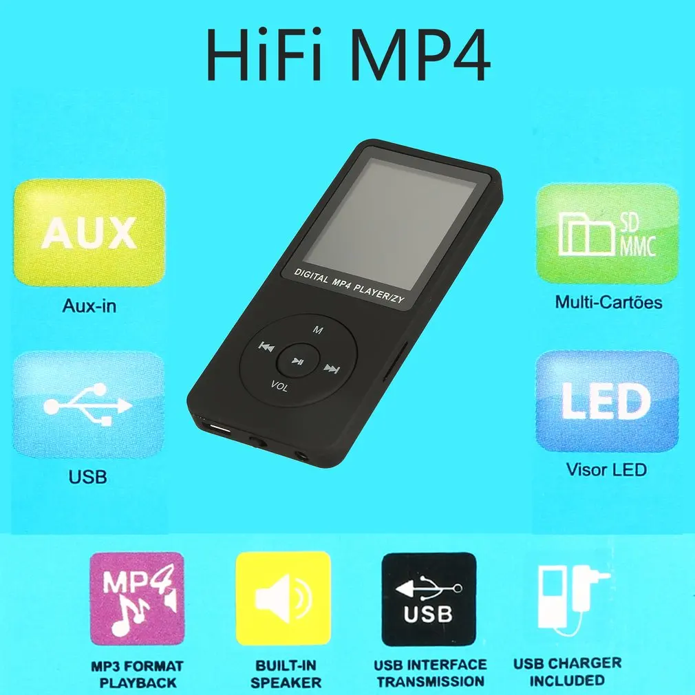 Спортивный MP3 ультратонкий легкий портативный экран музыкальный плеер MP4 1 8 дюйма