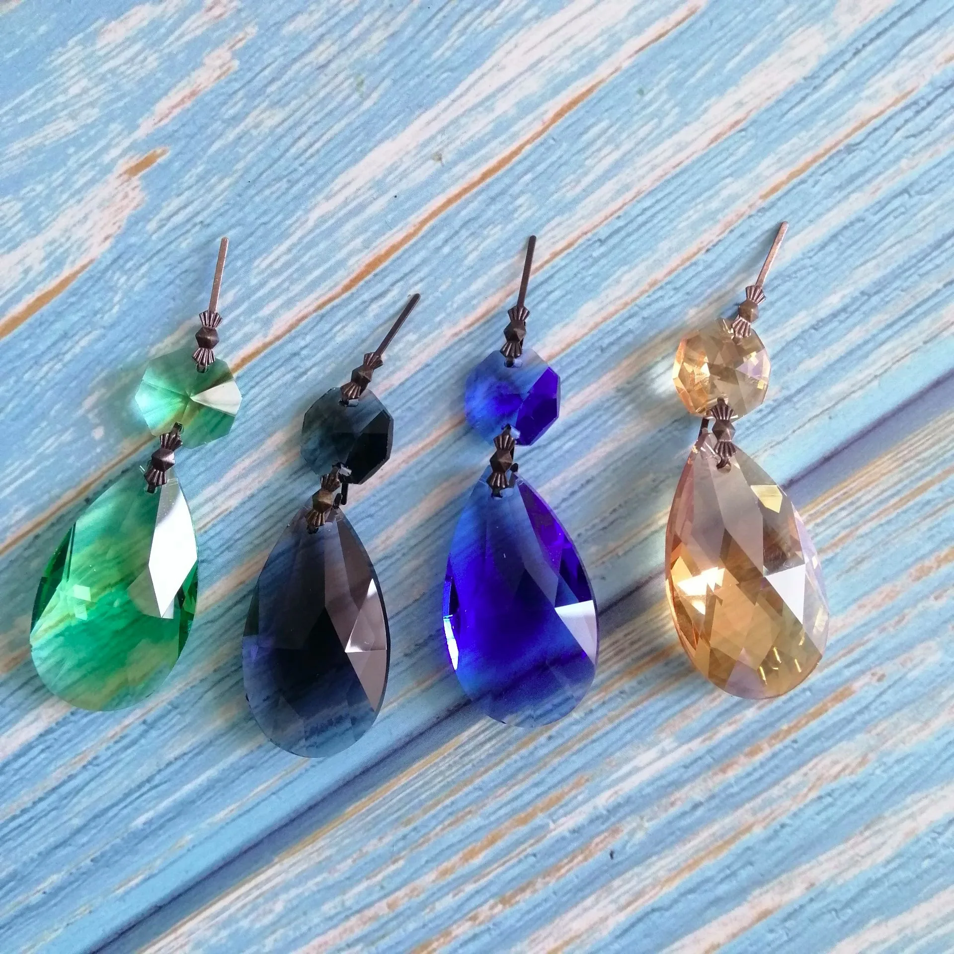 Camal 2 шт. 38 мм хрустальные подвесной светильник Люстра В Форме Призмы в стиле Ловца