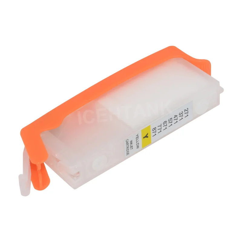 ICEHTANK перезаправляемый чернильный картридж для Canon PGI 570 CLI 571 PIXMA MG5751 MG5752-Silver MG5753-Silver
