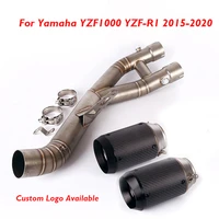 yzf r1 motorcycle exhaust system muffler escape connection middle pipe for yamaha yzf r1 yzf1000 2015 2020