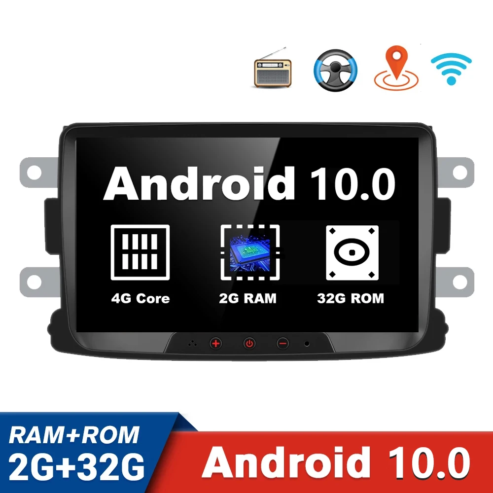 

Double 2 Din Android 10.0 Car radio Multimedia Video Player auto Stereo GPS 8'' For Renault Sandero LOGAN II Duster Dacia DOKKER