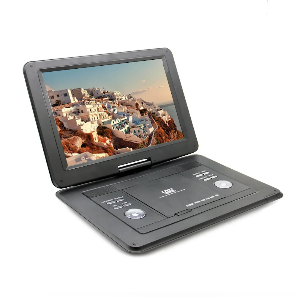 Портативный dvd-плеер с ТВ-тюнером DVB-T2 поворотный экран рекордер ТВ-плеер для