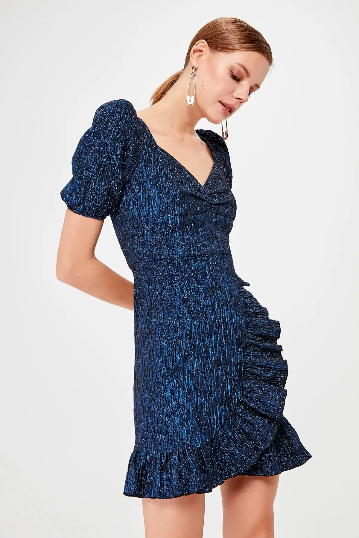 Trendyol платье с оборками TPRSS20EL0058|Женские платья| |