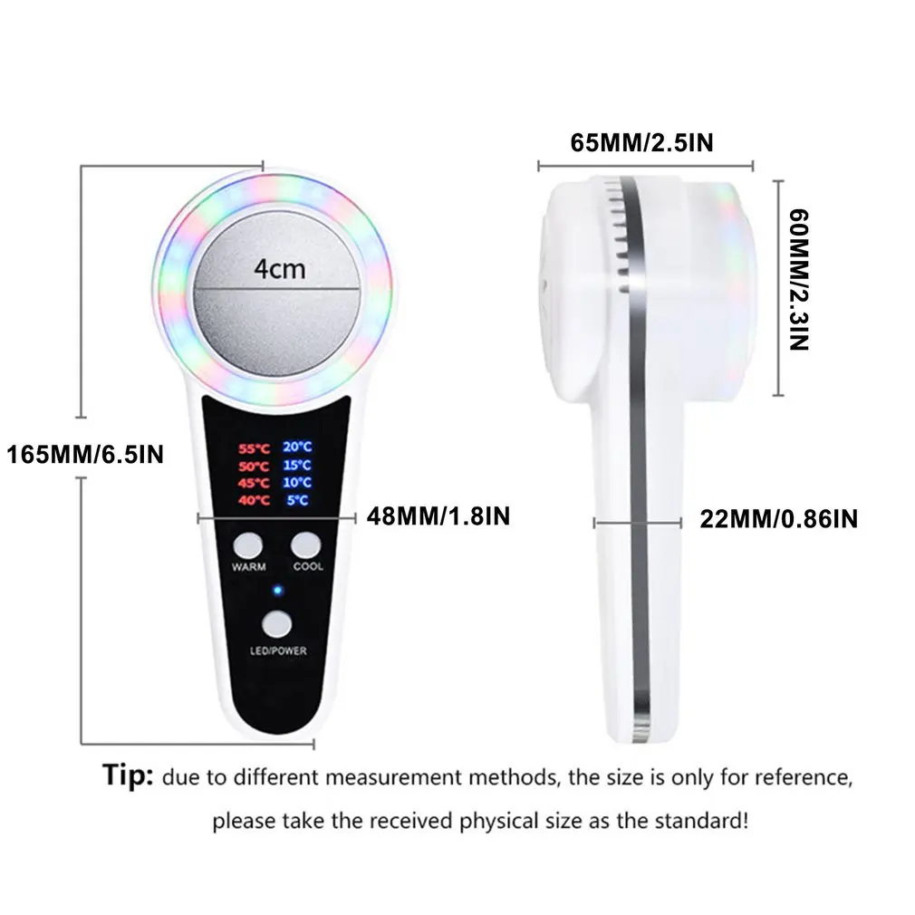 Hot And Cold Wrinkle-removing Firming Cleaner Household Facial Cleansing Multifunctional Instrument Rechargeable Type | Красота и