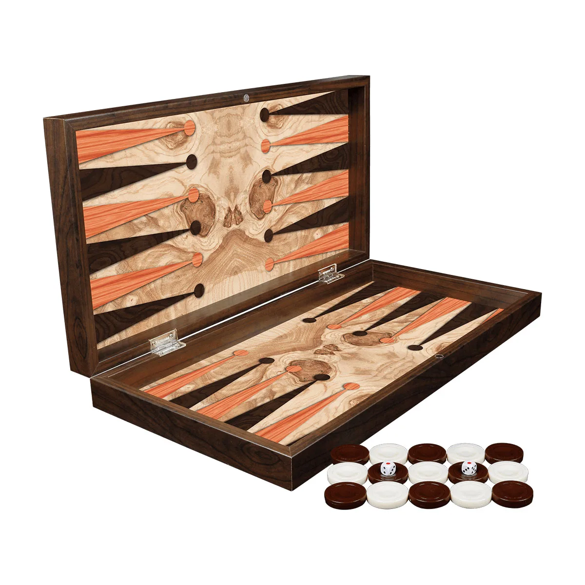 Ashwood Wooden Walnut Big Size Backgammon Board Game Set XXL