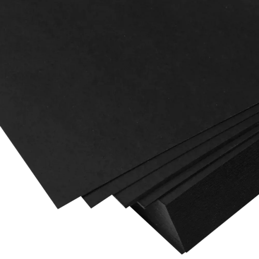 Черная матовая бумага. Картон "Eskablack" чёрный 1,5мм 750*1050. Картон a4 черный двухсторонний. Черная плотная бумага. Дизайнерский картон черный.