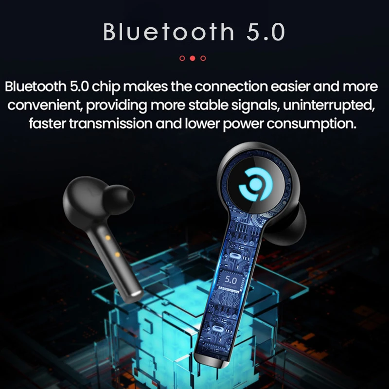 Беспроводные наушники EISON игровые Bluetooth с микрофоном и шумоподавлением для всех