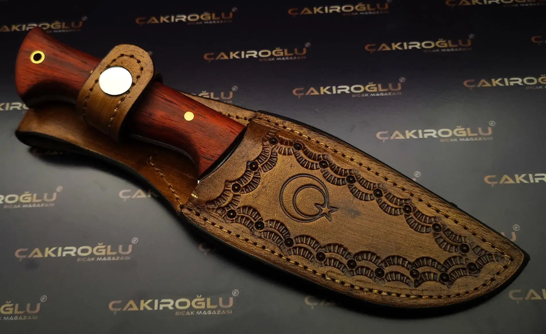 

HAND MADE DOMESTIC SPECIAL PRODUCTION TATTOO HUNTING CAMP KNIFE CODE: 0622,Turkish,Turkey,Camping, hunting, Knife,Steel, Sharp,Qua