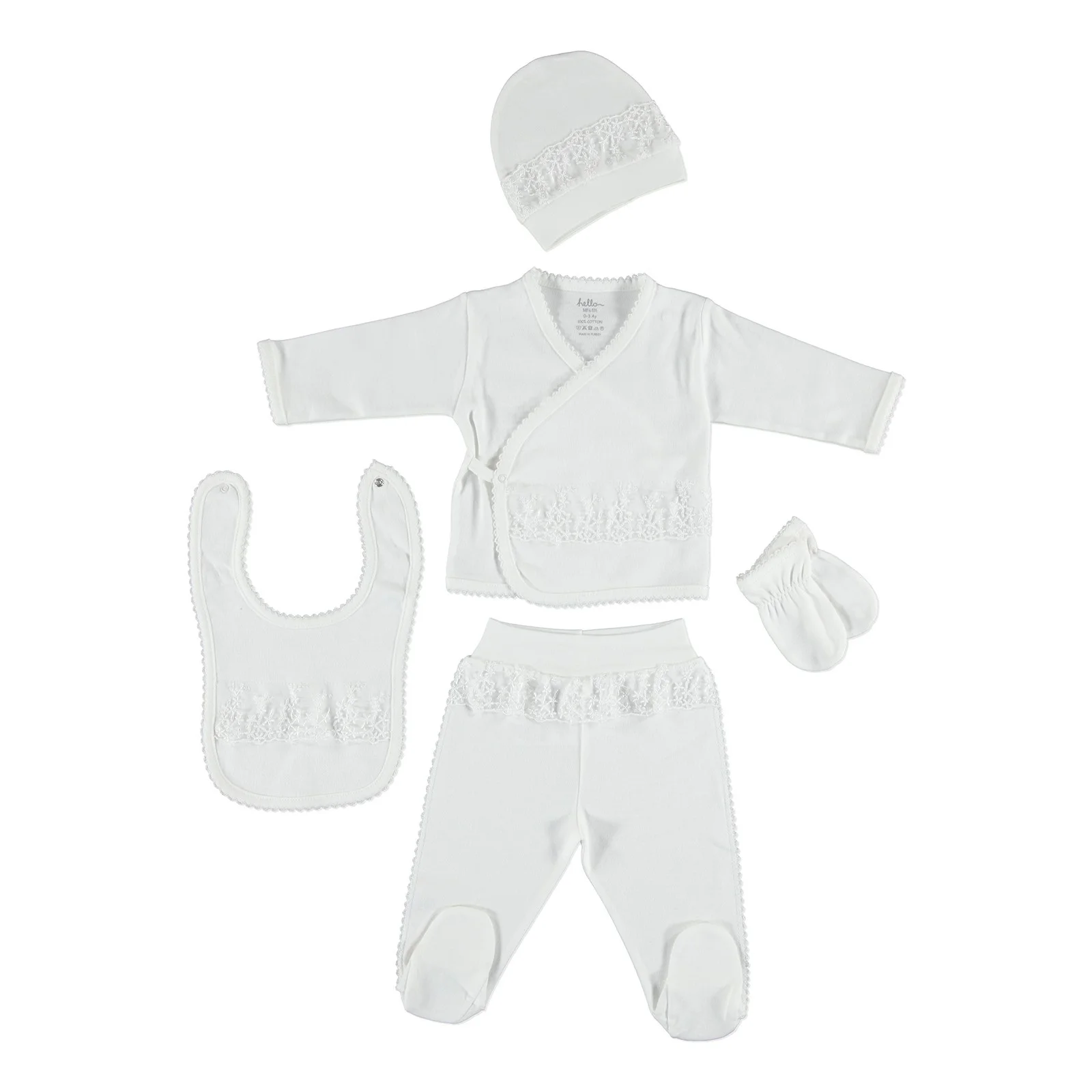 Ebebek HelloBaby/Больничная упаковка для новорожденных 5 шт. (Одежда девочек комплект