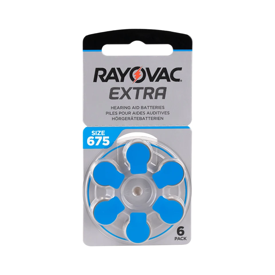 60 шт. батарейки для слухового аппарата Rayovac 675A 675 A675 PR44 | Красота и здоровье