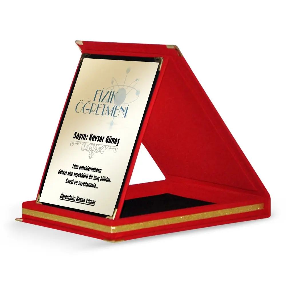 

Personalized Physics Teacher Red Plaque-1
