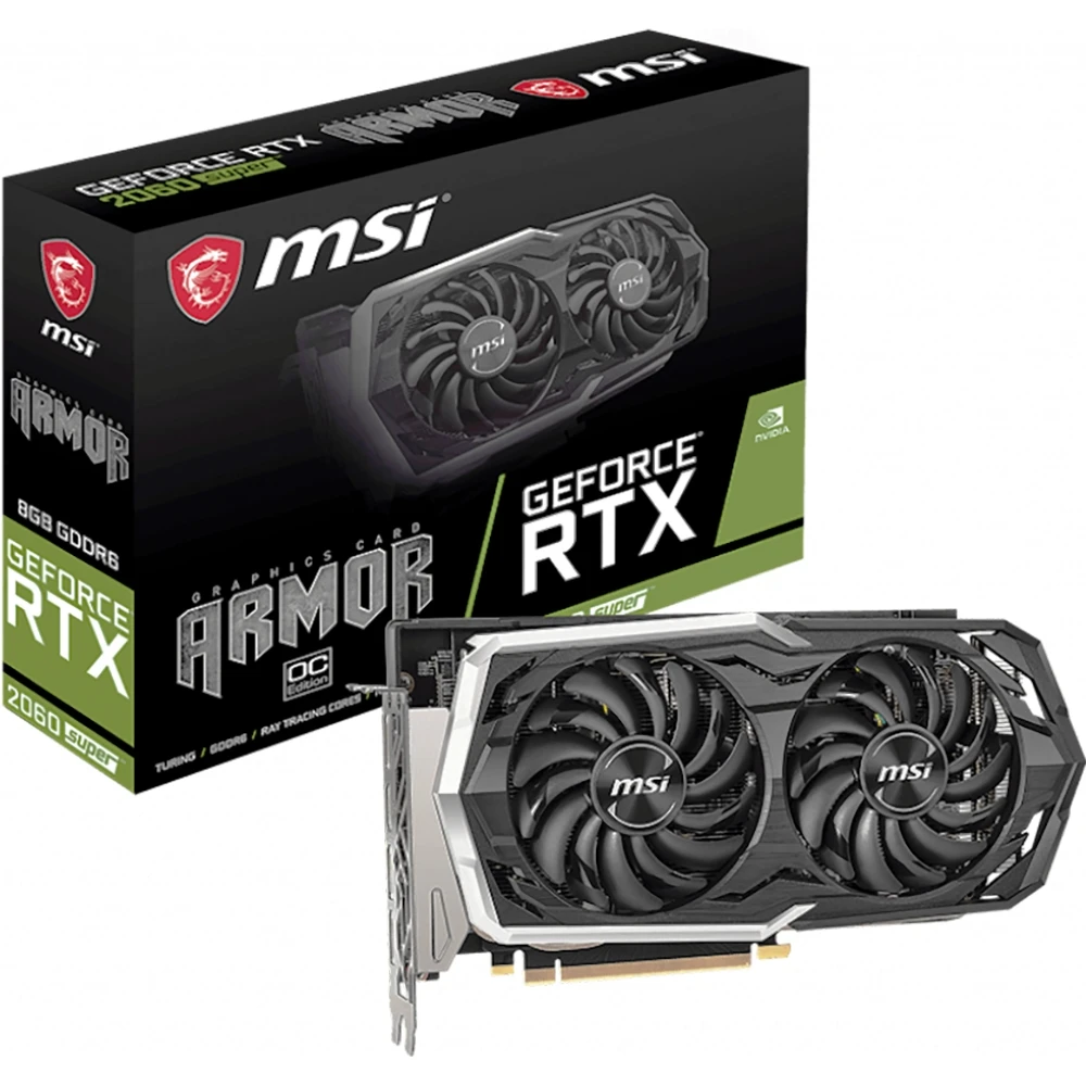 Видеокарта MSI Gaming nVidia GeForce RTX 2060 Super 1680MHz 8192MB 14000MHz 256 bit RTL [RTX SUPER ARMOR]|Видеокарты| |