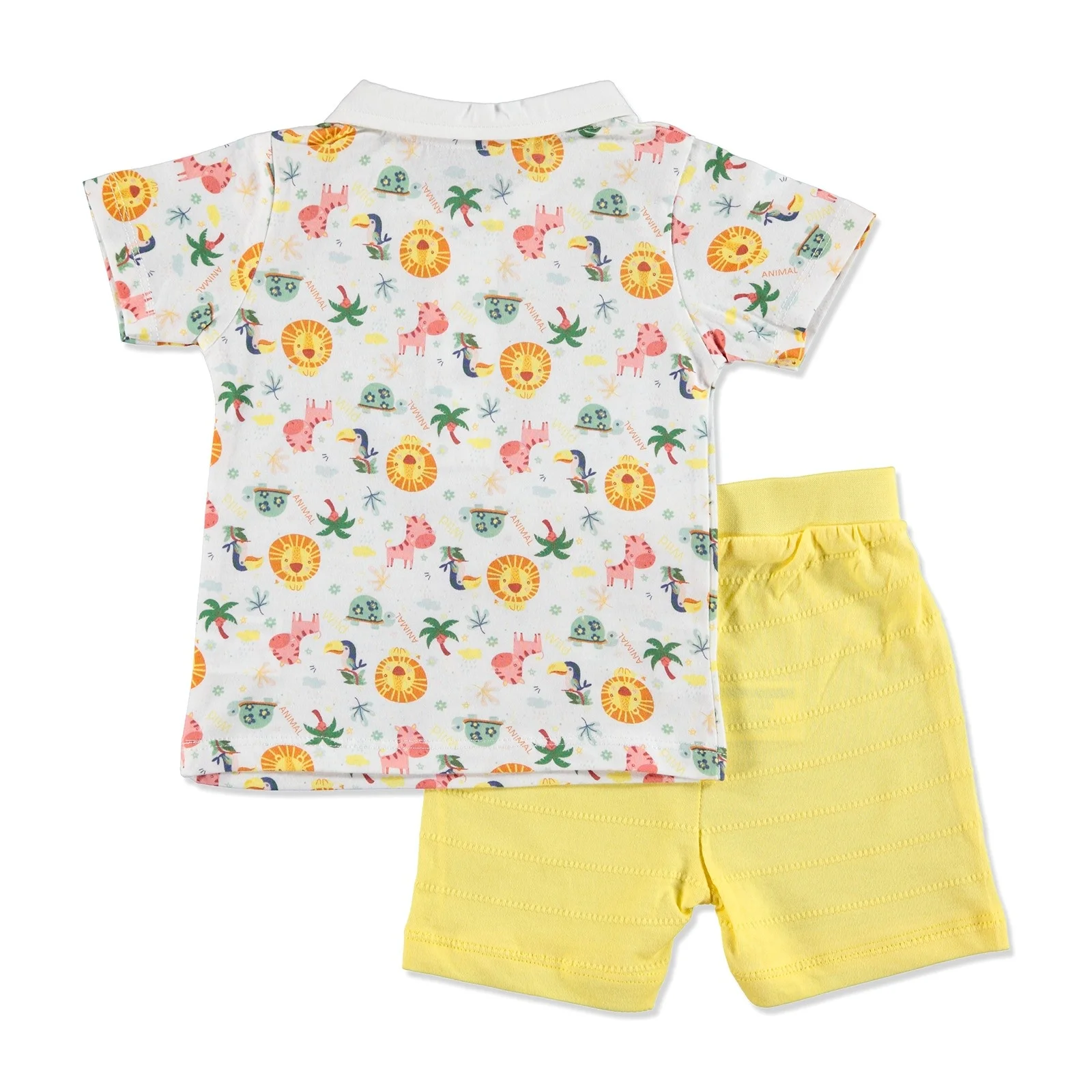 Ebebek HelloBaby/Летняя хлопковая футболка с короткими рукавами и круглым вырезом