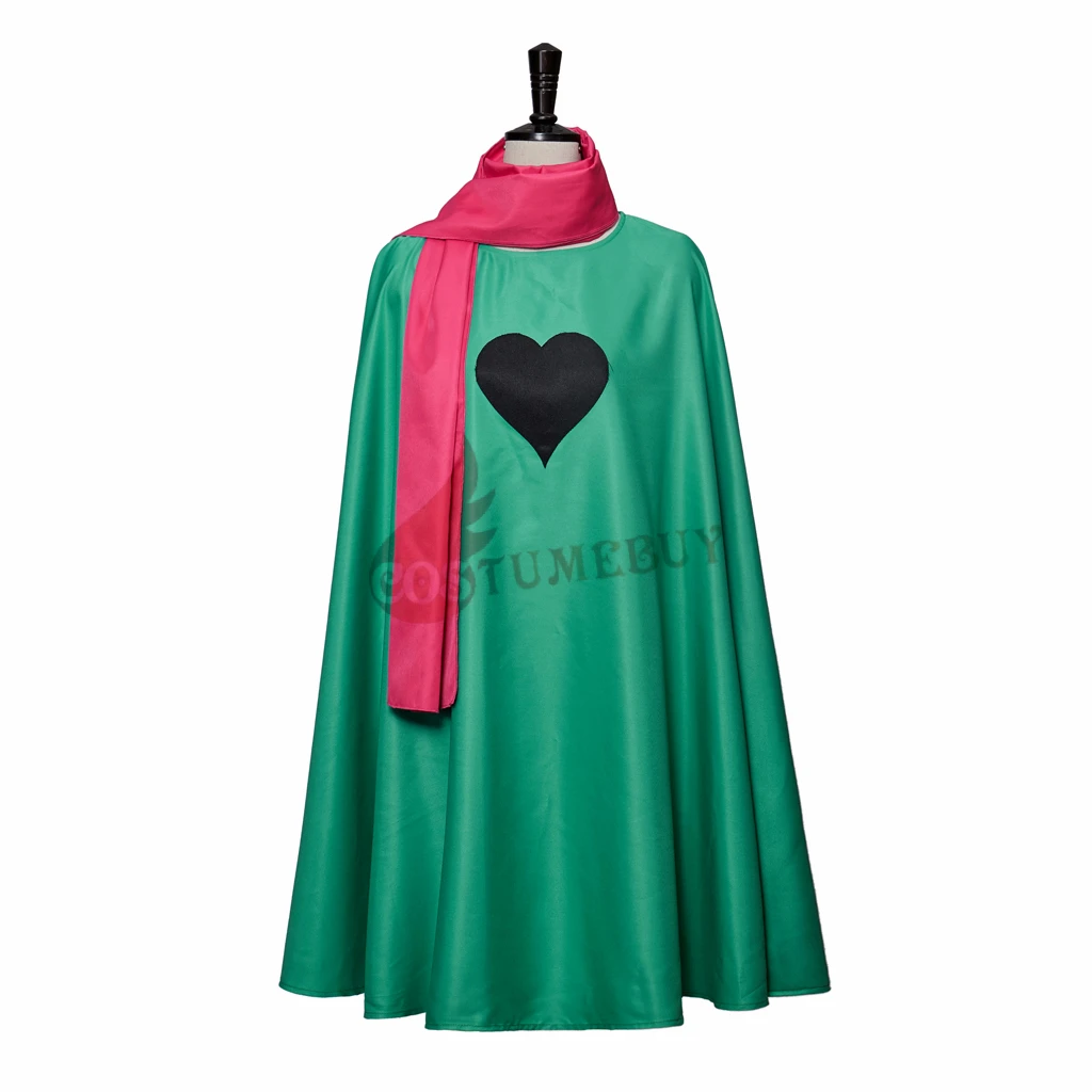 Костюм для косплея Deltarune Ralsei зеленая накидка с шапкой и шарфом Хэллоуина