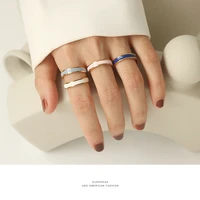 drip glaze simple creative retro temperament korean fashion new product opening adjustable rings for women 2021 gift party