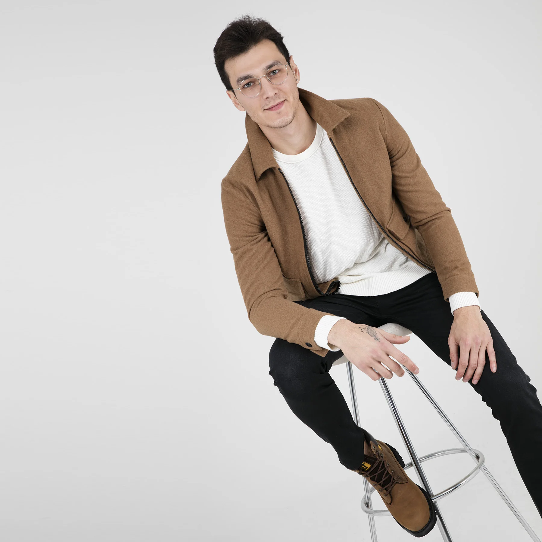 JACK & JONES CORE JCOCHECK шерстяная куртка Мужское пальто 12143331|Мужские куртки| |