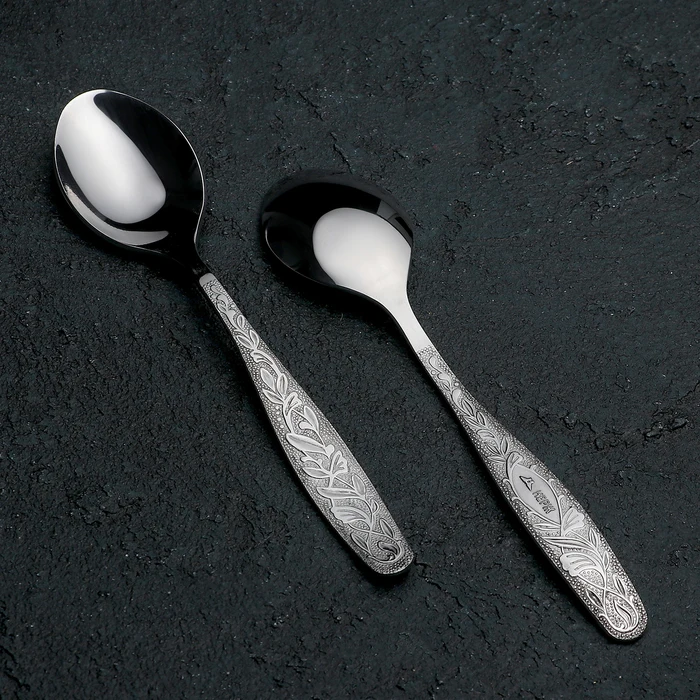 Набор чайных ложек Уралочка толщина 2 мм (М13) картонная коробка 6 шт |