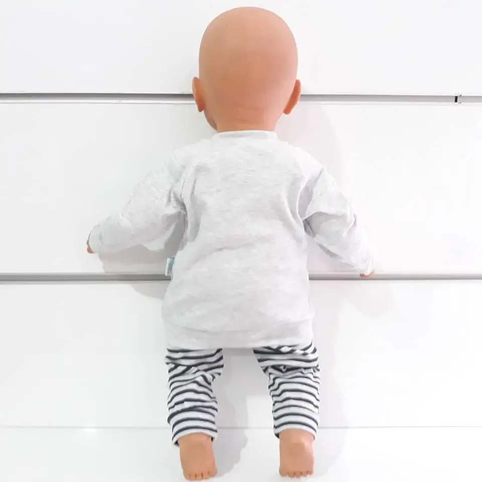 Микки в черно-белую полоску Серый 2 li ion аккумулятор Комплект для малышей |