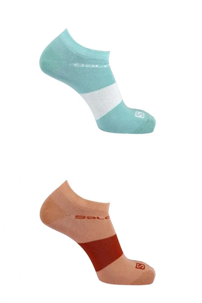 носки SALOMON FESTIVAL 2-PACK LC11270 р-р 39-41(M) 2 пары бирюз. оранж. низк.