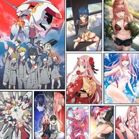 darling in the franxx canvas painting wall art japanese anime cartoon posters prints pictures for living room home decor cuadros