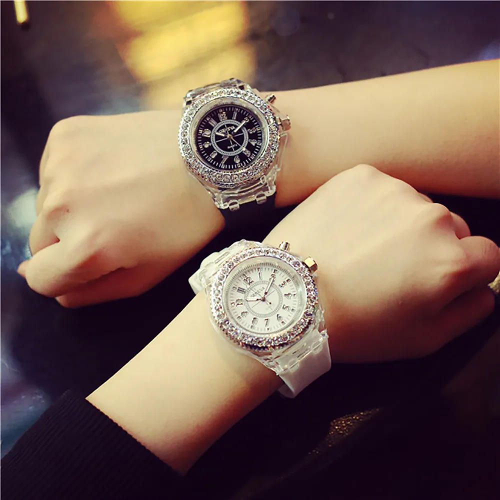 Оригинальные минималистичные кожаные обычные светодиодные часы для мужчин и