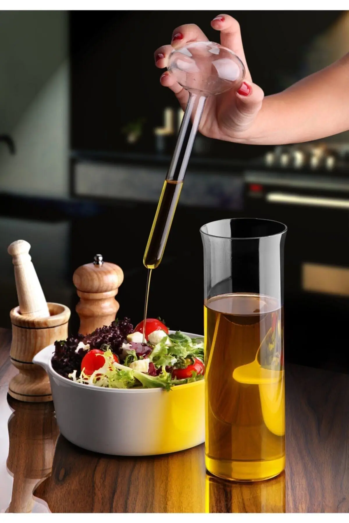 

Kitchen Olive Oil Vinegar Storage Bottle Set BBQ Leakproof Dispenser Container For Salad Kitchenware Gravy Boat Cooking Tools