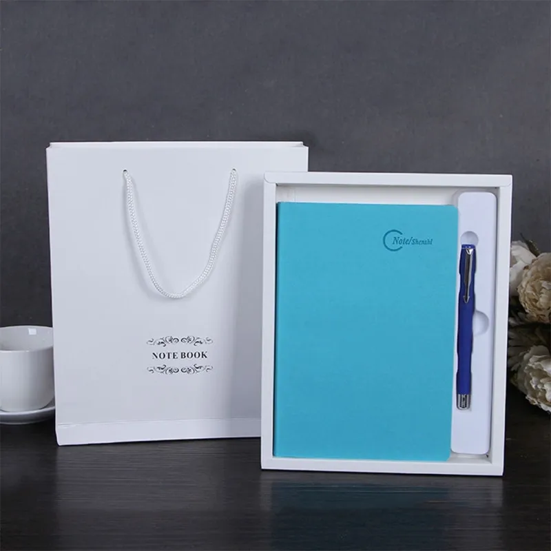 Синий ноутбук простой Изысканный ремесла частный пользовательский кожаный