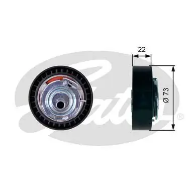 TIMING belt pulley for RENAULT LOGAN/SANDERO 1.4-1.6i 09-n/o tensioner GATES T43225 |