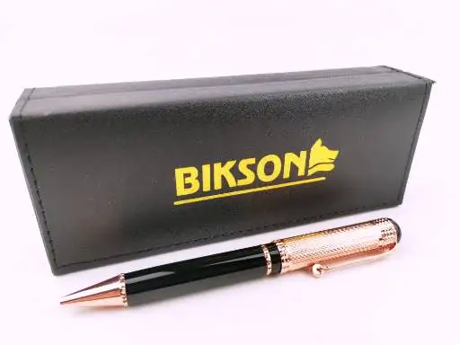 Ручка подарочная Bikson &quotDefinite" синяя поворотный металл. корпус в футляре арт. BN0346