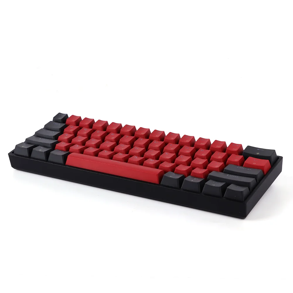 Epomaker GK61 Red 61 Keys 60% Hot Swappable RGB Wired Mechanical Gaming Keyboard Programmable NKRO Shine Through Doubleshot PBT enlarge