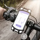 Велосипедный держатель телефона, вращающийся на мобильный телефон градусов, силиконовый держатель на руль мотоцикла, для телефона 4,0-6,0 дюймов