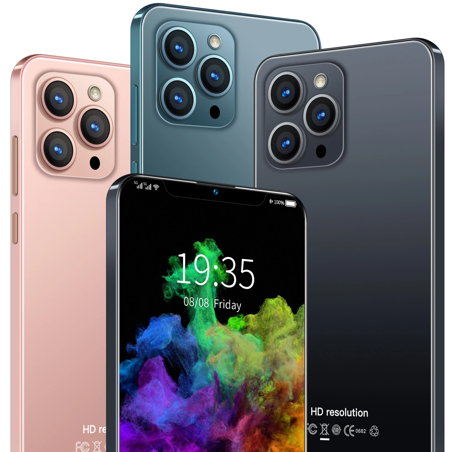 

i12 Pro Max Global Version Smartphone 6.7inch U-Screen 4GB RAM 64GB ROM 2MP+5MP HD Camera Android Mobile Cellphone