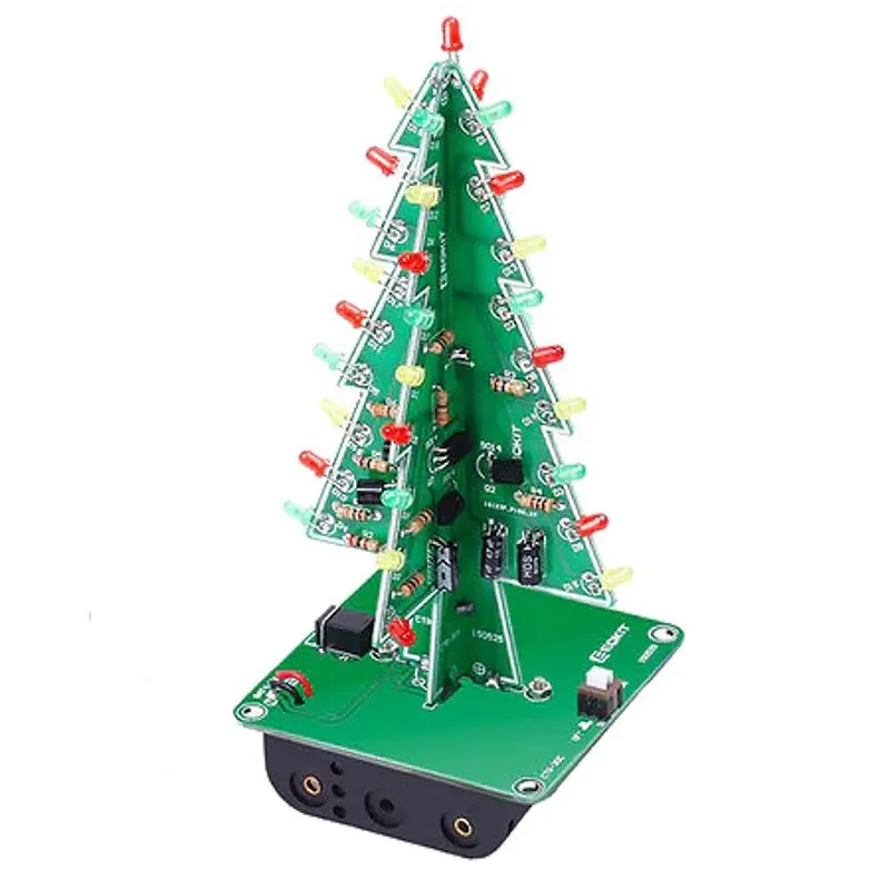 DIY 3D Christmas Tree Набор для самостоятельной сборки 3-х цветной 3-мерной новогодней