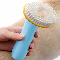 handle pet bath brush for cat dog shampoo massager cleaning hair tools grooming scrubber shower brush supplies pet bath brush