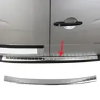 Хромированный порог заднего бампера Mercedes Sprinter из нержавеющей стали (2006-2018)