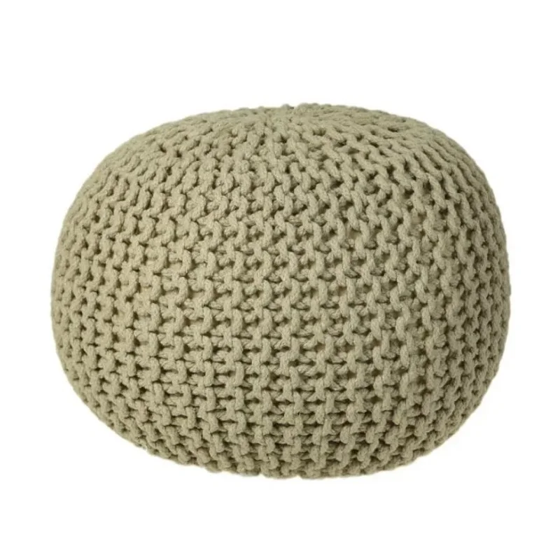 Пуфик Кос пуф банкетка Delicatex вязаный цвет в ассортименте.|Табуреты и пуфики| |