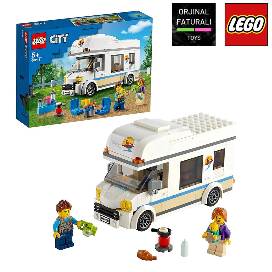 Фигурки Lego City 60283 игрушечные фигурки автодома строительные наборы для детей