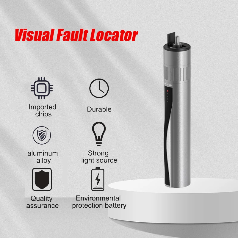 

High Quality Visual Fault Locator Rechargeable Laser Source Fiber Optic Cable Tester 5 15 20 30KM Lithium Battery SC/FC/ST