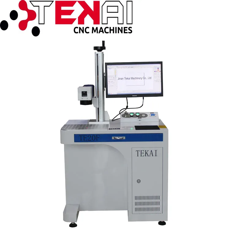 Оптоволоконный лазерный маркер TEKAI 20 30 50 Вт машина для маркировки Волоконным