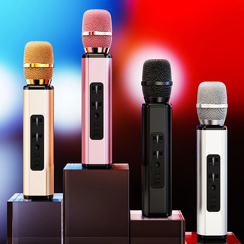 

CGTHCU Singing microphone audio integrated microphone wireless singing mobile phone K song microphone K song artifact audio