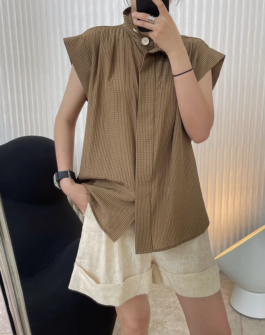 

summer woman fashion shirt vest short sleeves