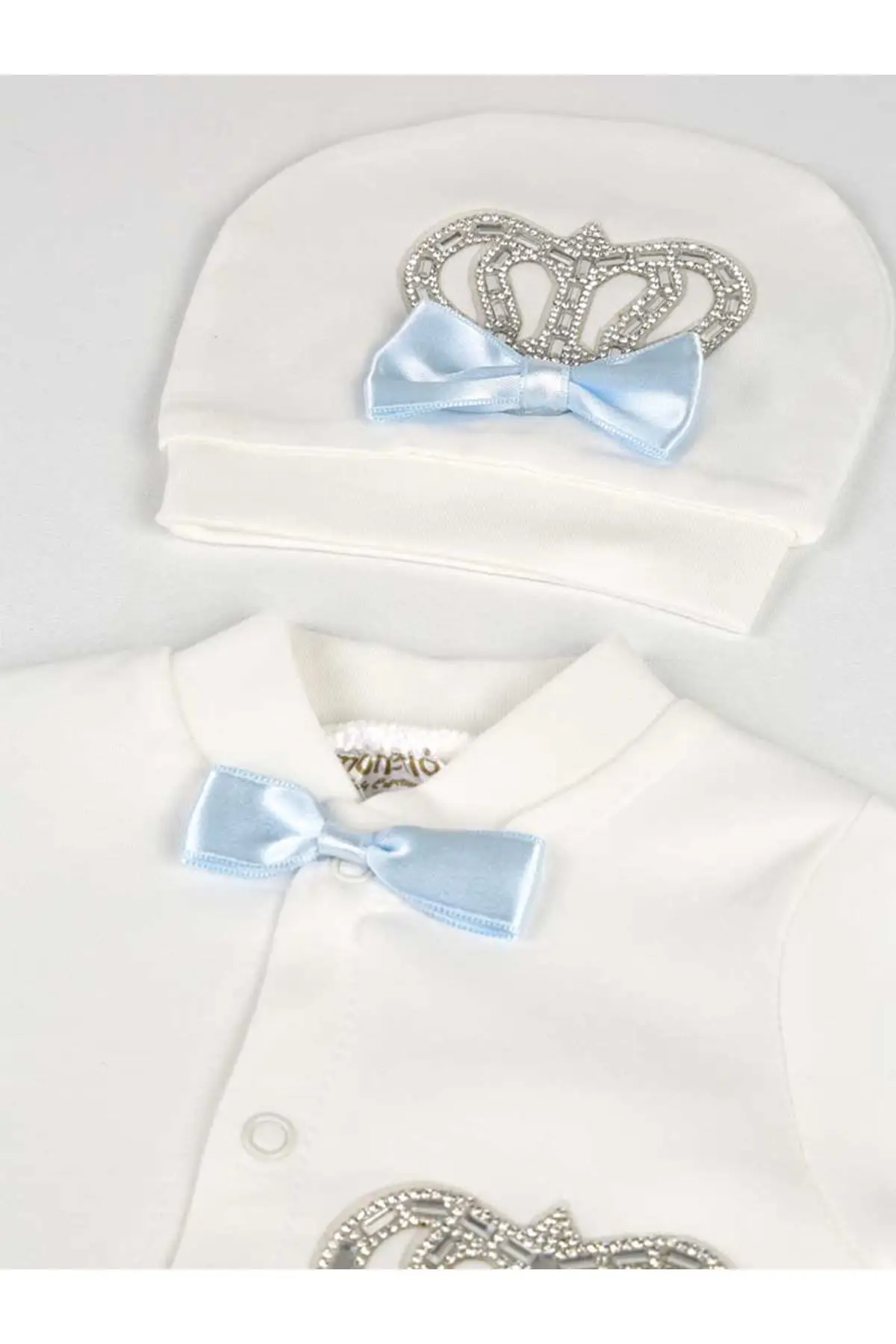 Белый комплект из двух предметов детские комбинезоны для мальчиков| |