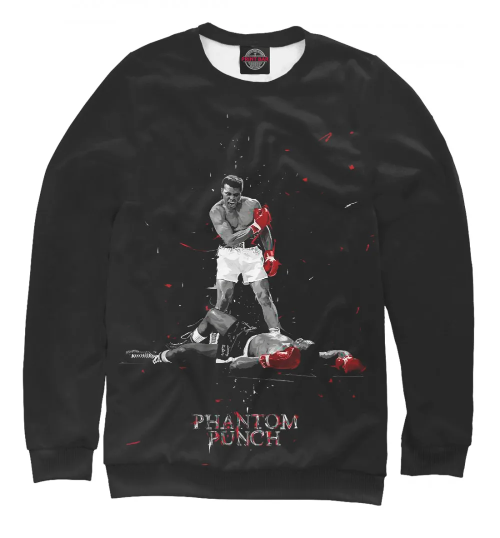 Женский свитшот Muhammad Ali Phantom Punch|Женские толстовки и свитшоты| |