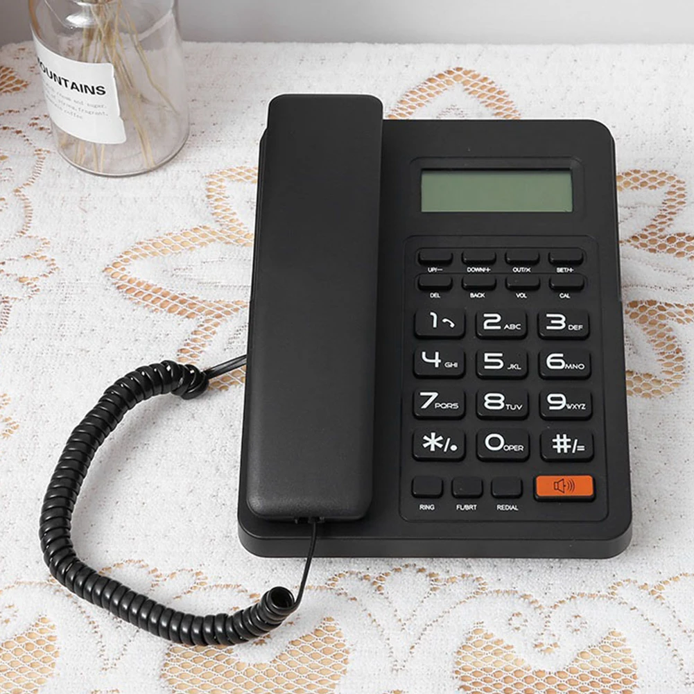 Настольный проводной стационарный телефон с большим экраном | Компьютеры и офис