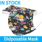 1050 шт. одноразовая маска для лица для детей, маска с мультяшным принтом, одноразовая маска для лица, маска для лица
